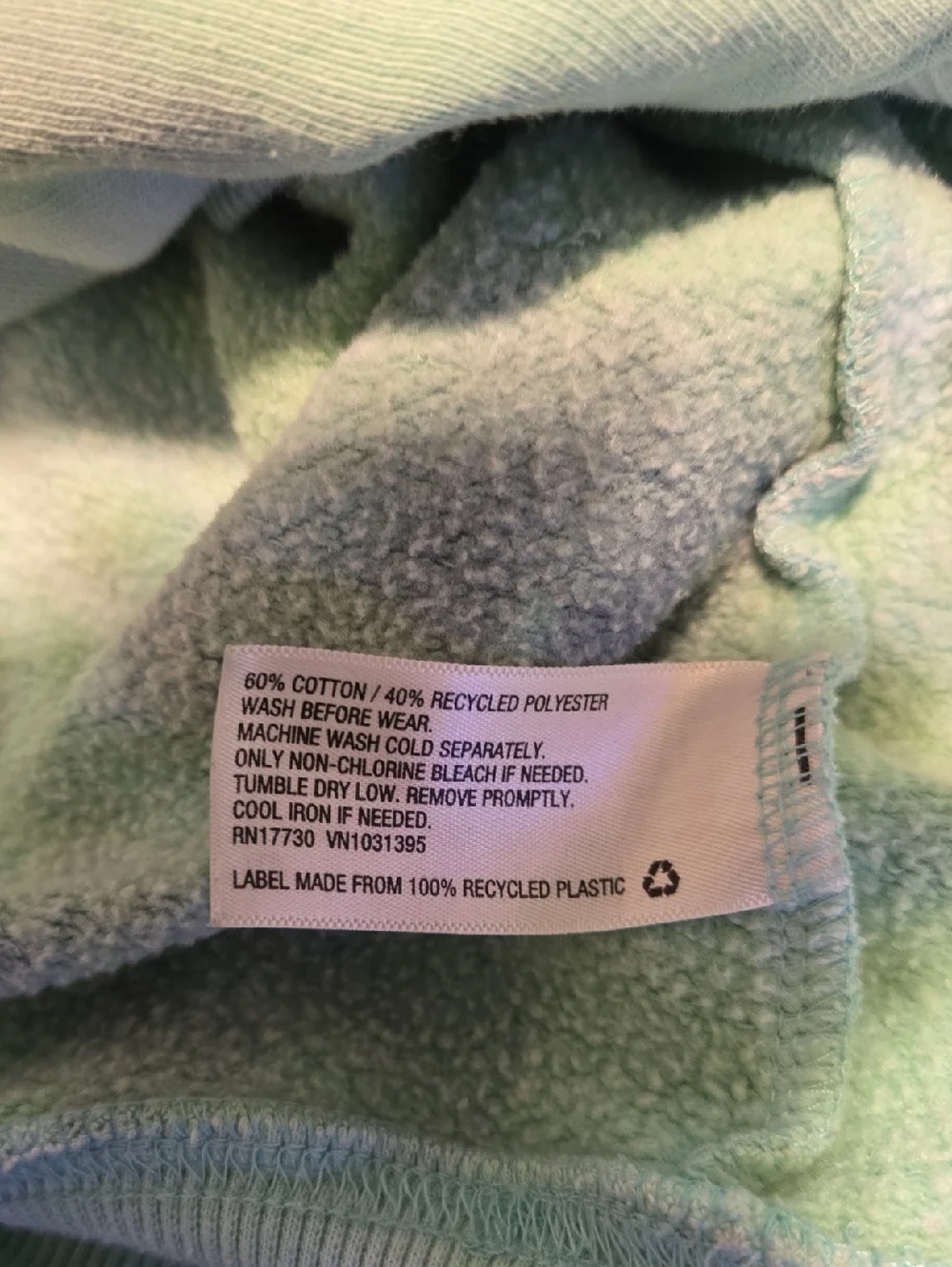 Wild fable Light Green Tie-Dye Crewneck Sweatshirt - Picture 4 of 4